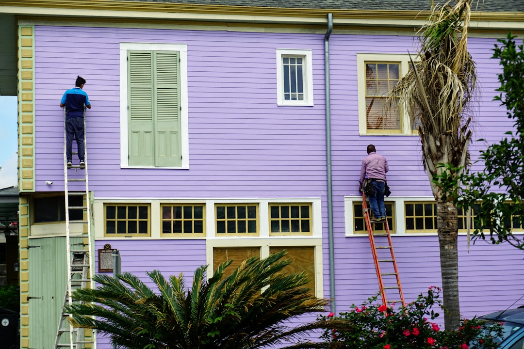 House exterior during a siding renovation project